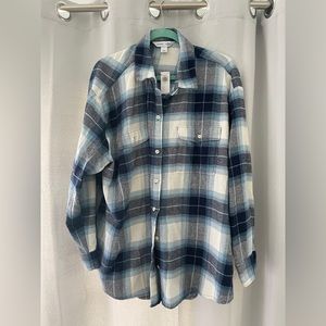 Old Navy Boyfriend Flannel NWT XL